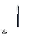 Glide GRS certified R-ABS Metal Clip Pen, navy blue