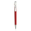 Glide GRS certified R-ABS Metal Clip Pen, red