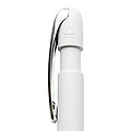 Glide GRS certified R-ABS Metal Clip Pen, white