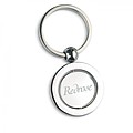Globe metal key ring, silver