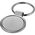 Glossy Round Key Chain - Silver