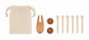 Golf accessories set in pouch