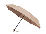 GRANADOS Folding umbrella with black inner part, beige