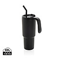 Graphic 360 RCS certified recycled steel tumbler 900ml, black