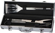 Grill set in case