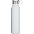 Grom 650 ml RCS recycled stainless steel water bottle, white