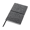 GRS certified recycled felt A5 softcover notebook