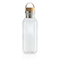 GRS RPET bottle with FSC bamboo lid and handle