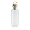 GRS RPET bottle with FSC bamboo lid and handle