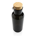 GRS RPET bottle with FSC bamboo lid and handle