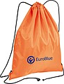 Gym bag made of polyester, orange