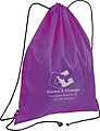 Gym bag made of polyester, purple