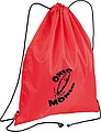 Gym bag made of polyester, red
