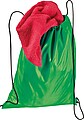 Gymbag made of recycled polyester, green