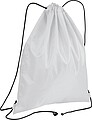 Gymbag made of recycled polyester, white