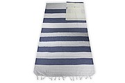 Hamam folding bag, 100% cotton prewashed LightGrey / Darkgrey