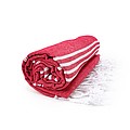 Hamam Sultan Towel, red/white, 100 x 180cm