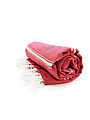 Hamam Sultan Towel, red/white, 100 x 180cm
