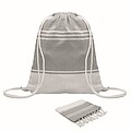 Hammam towel drawstring set, grey
