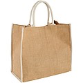 Harry coloured edge jute tote bag 25L