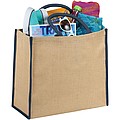 Harry coloured edge jute tote bag 25L