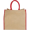 Harry coloured edge jute tote bag 25L