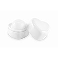 Heart shape vegan lip balm, white