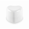 Heart shape vegan lip balm, white