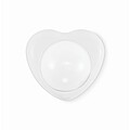 Heart shape vegan lip balm, white