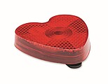 Heart shaped reflector red light