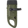Helios recycled plastic solar dynamo flashlight with carabiner