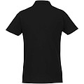 Helios short sleeve mens polo, black, M