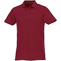 Helios short sleeve mens polo, burgundy, M