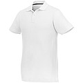 Helios short sleeve mens polo, white, M