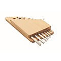 Hex key set in bamboo holder