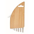 Hex key set in bamboo holder