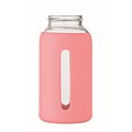 High borosilicate glass bottle, baby pink