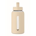 High borosilicate glass bottle, beige