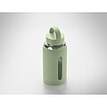 High borosilicate glass bottle, mint green