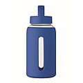 High borosilicate glass bottle, royal blue