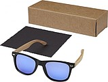 Hiru rPET/wood mirrored polarized sunglasses in gift box