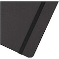 Holm A5 stone paper hard cover notebook with lined pages, solid black