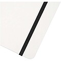 Holm A5 stone paper hard cover notebook with lined pages, white