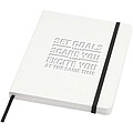 Holm A5 stone paper hard cover notebook with lined pages, white