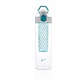 Honeycomb lockable leak proof infuser bottle, turquoise