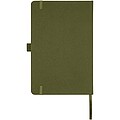 Honua A5 recycled paper notebook with recycled PET cover, forest green