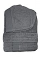Hooded Bathrobe, anthracite, S/M