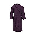 Hooded Bathrobe dark purple, S/M