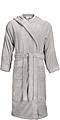 Hooded Bathrobe, light grey, S/M