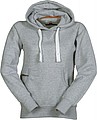Hoodie, ATLANTA+LADY MELANGE, melange grey, S